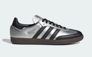 An Adidas Samba in "Silver/Black" Is on the Way