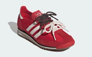 The Double-Laced Adidas SL 72 Surfaces in "Better Scarlet"