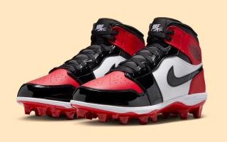 Jordan Brand Reimagines the “Bred Toe” Jordan 1 as a Football Cleat