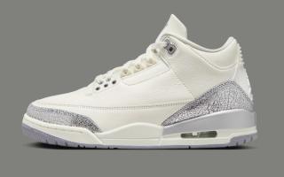 The Air Jordan 3 "Cement Grey/Silver" is Available Now