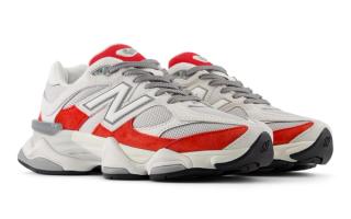The Foot Locker-Exclusive New Balance 9060 "Grey/True Red" Is Available Now