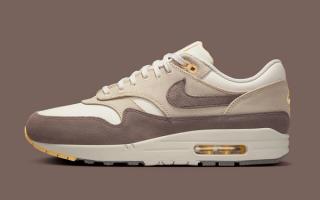 New Nike Air Max 1 Mixes Canvas, Suede, and Cave Stone Coloring