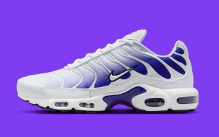 The Air Max Plus Wears Its Summer Whites with a Pop of Purple