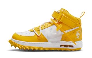 The Off-White x Nike Air Force 1 Mid “Varsity Maize” Releases November 9