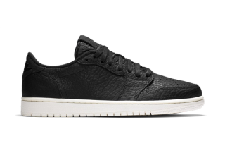 Air Jordan 1 Low OG "No Swoosh Pack" (Black)