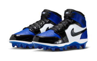 The "Game Royal" Air Jordan 1 Mid TD Football Cleat Dropped on Nike